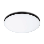 20W Apaļš Melns Iebūvējams LED Panelis RUBI, 3000K 1652Lm